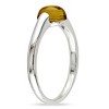 EVERLY JEWELRY | Multiple-color option in Silver Solitaire Ring with Multiple color gemstone Options. - 2 of 3