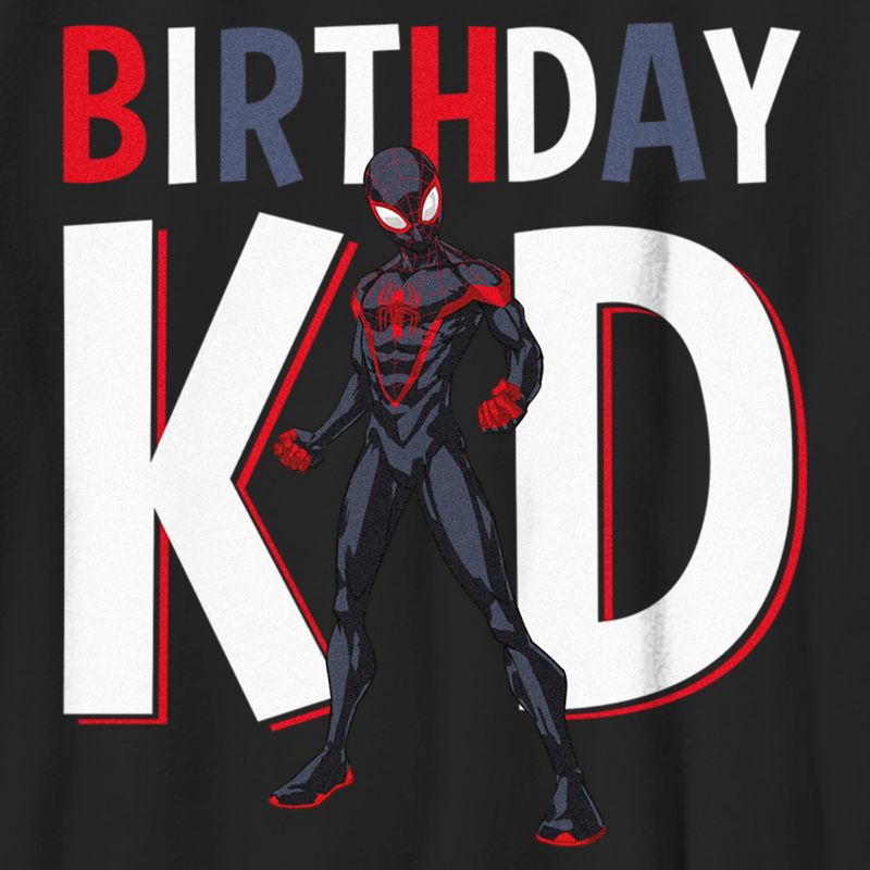 Boy's Marvel Birthday Kid Superhero T-Shirt, 2 of 6