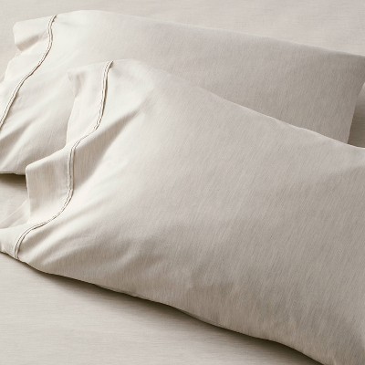 Standard Mélange Dyed Pillowcase Set Gray - Hearth & Hand™ with Magnolia