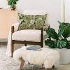 Iveta Abolina Ava Morning Oblong Lumbar Throw Pillow Black - Deny Designs: Shabby Chic Floral Design, Indoor Use - 2 of 3