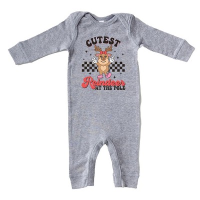 The Juniper Shop Cutest Reindeer At The Pole Baby Romper