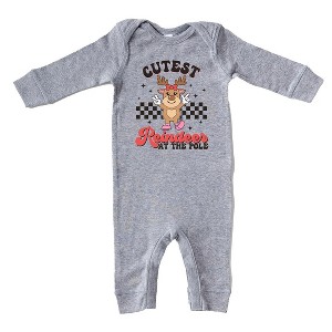 The Juniper Shop Cutest Reindeer At The Pole Baby Romper - 1 of 3