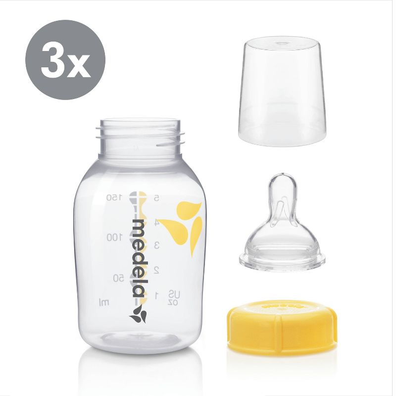 Medela Breast Milk Bottle, Collection and Storage Containers Set - 3pk/5oz, 2 of 12