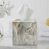 Stone Hedge Resin Decorative Square Tissue Box Cover - Nu Steel - 2 of 4