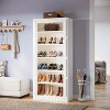 Hommoo 6-Tier Shoe Storage Rack White - 3 of 4