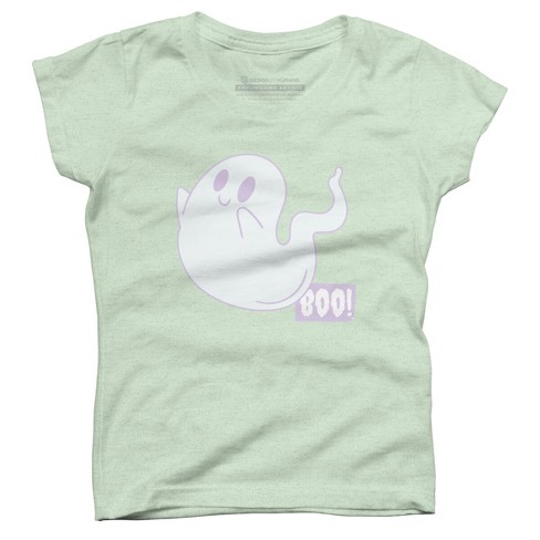 Girl's Design By Humans Boo Cute Ghost Halloween Cute Design By ...