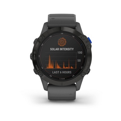 Garmin fenix 6 Pro Solar Black with Slate Gray Band
