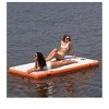 Navy Blue 6 X 5 Ft Inflatable Floating Dock, Swim Platform Floating Dock For Lakes, Lake Floats For Adults, Island Raft Mat For Lake Beach Ocean, Mul - 2 of 4