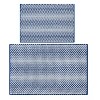 LunaLulinlk Textured Blue 15PC Shower Curtain & Rug Bath Set, 70 x 72, Royal Blue - 4 of 4