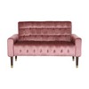 51.75” Upholstered Sofa Couch, 2 Seater Couch, Living Room Furniture Sofa, With Armrest, Button-Tufted, Modern Velvet Sofa - 2 of 4