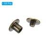 Unique Bargains Steel Leather Belt Scrapbook Binding Kits M5 Chicago Screws 100 Sets - 3 of 4