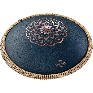 MEINL Sonic Energy 16" Engraved Octave Steel Tongue Drum, Navy Blue - 1 of 4
