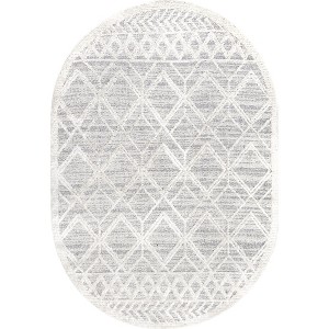 Nuloom Ansley Moroccan Lattice Tassel Indoor Area Rug - 1 of 4