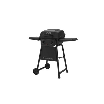 Compact Black Stainless Steel 2-Burner Propane Gas Grill