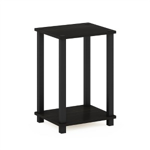 Furinno Simplistic End Table, Small, Espresso/Black - 1 of 1