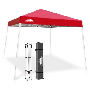 EAGLE PEAK Slant Leg Pop-up Canopy Tent Easy One Person Setup Instant Outdoor Beach Canopy Folding Portable Sports Shelter - 1 of 4
