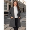 INSPIRE CHIC Women's Notched Lapel Single Breasted Outwear Fall coat - 2 of 4