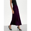 Women's Satin Maxi Skirt - High Waist A-Line Long Skirt for Elegant Office Wear - 2 of 4