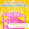 Strictly Briks 4 Pack Classic Stackable Baseplates 10x10 in, 32x32 Studs, Compatible with Major Brands, 4 Plates & 30 Stackers, Pink - 4 of 4