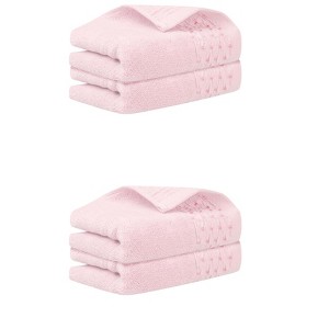Unique Bargains Embroidery Pattern Cotton Hand Towels for Bathroom 14" x 30" - 1 of 4