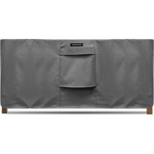 KHOMO GEAR Waterproof Square Table Cover – Heavy-Duty Outdoor Furniture Protector in Grey – Fits Patio Coffee, End & Small Tables - 48x13x28 - 1 of 4