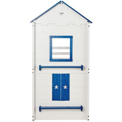 Starlight Hideaway Twin Bunk Bed in Rustic Gray Pine