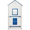 Donco Kids Star Gazer Twin Over Twin Grey & Blue House Bunkbed - 3 of 4