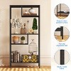 Modern Storage Shelf with 4 Compartments & Metal Legs, Freestanding Organizer,Book Shelves Display Shelves - 3 of 4