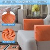 Unique Bargains Twill Stretch Soft Jacquard Non Slip Sofa Armrest Covers - 3 of 4