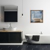 Stupell Industries Blue Floral Relax Bathroom Scene Floating Frame Canvas Art - 3 of 4