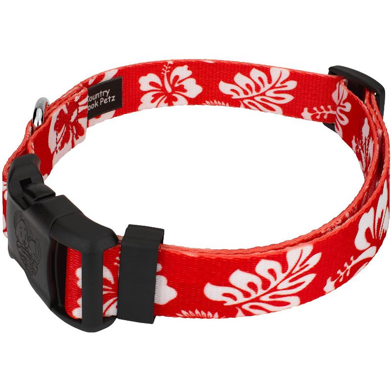 Country Brook Petz Deluxe Red Hawaiian Dog Collar - Made in The U.S.A., 3 of 6