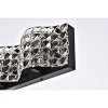 Elegant Lighting Ollie 4 light bath sconce in black with clear crystals - 4 of 4