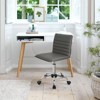 LACOO Faux Leather Mid Back Task Chair Swivel Office Desk Chair - 2 of 4