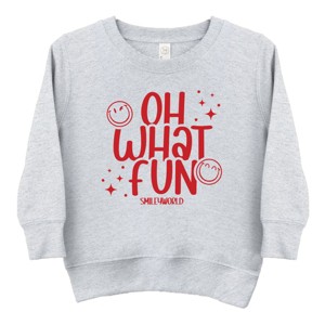 SmileyWorld Oh What Fun - Toddler Graphic Sweatshirt and Youth Graphic Sweatshirt - 1 of 4
