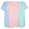 JEFFRICO 3 Pack House Dresses for Women with Pockets - Lightweight Breathable Short Sleeve Muumuu & Nightgowns - Dusters - 4 of 4