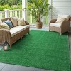 Captiv8e Designs Cypress Artificial Turf Indoor/Outdoor Green Area Rug - 2 of 4