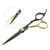 Unique Bargains Hair Scissors, Hair Cutting Scissors, Professional Barber Scissors, Stainless Steel Razor, 6.89 Long Gold Tone
