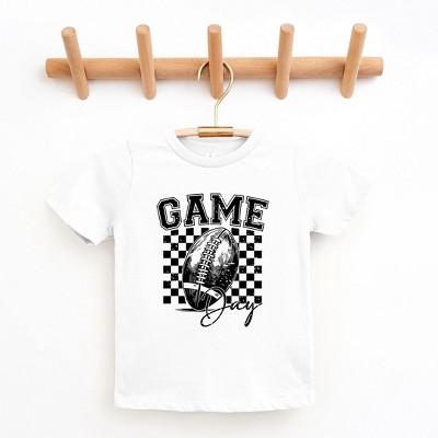 The Juniper Shop Retro Football Game Day Toddler Short Sleeve Tee