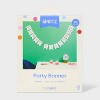 "Happy Birthday" Party Banner White/Gold - Spritz™ - 4 of 4