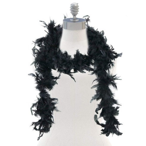 Fancy Feather Boa Black Party Accessory