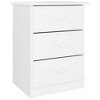 vidaXL Bedside Cabinet ALTA White 16.1"x13.8"x21.9" Solid Wood Pine - 2 of 4