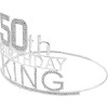 VeryMerryMakering 50th Birthday King Crown for Men and Boys, Silver - image 4 of 4