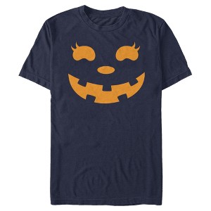 Men's CHIN UP Halloween Jack o' Lantern Face T-Shirt - 1 of 4