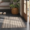 2'x3' Washable Striped Accent Rug Heathered Gray/Brown Almond - Threshold™ - 2 of 4