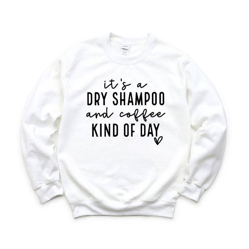 Simply Sage Market Women's Graphic Sweatshirt Dry Shampoo and Coffee, 1 of 4