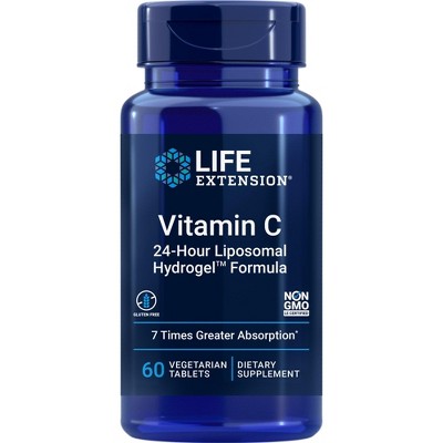 Vitamin C 24-Hour Liposomal Hydrogel Formula by Life Extension  -  60 Tablet
