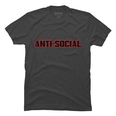 Men's Design By Humans ANTI-SOCIAL BEHAVIOR By Abstractofficial T-Shirt