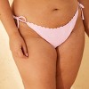 Women's High Leg Cheeky Crochet Bikini Bottom - Wild Fable™ - 4 of 4