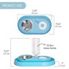 Dog & Cat Food and Water Dispenser Set, Double Dog & Cat Bowls with Steel Bowl, Pet Refillable Water Bowl - 4 of 4