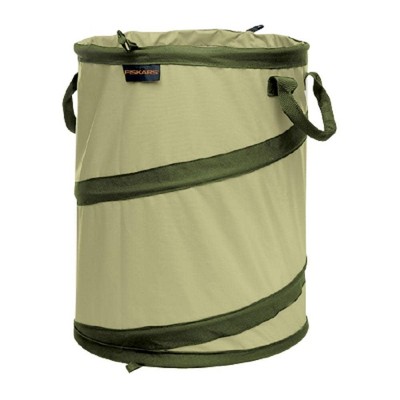 Fiskars 30 gal Kangaroo Gardening Container Green: Durable Polyester Yard Waste Bag, No Assembly Required